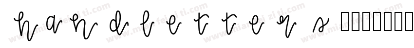 handletters 字体字体转换